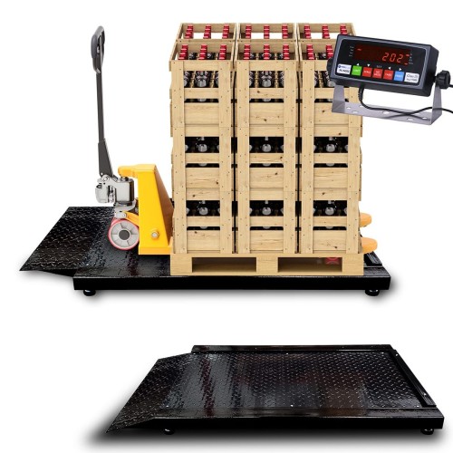 PS-ROW-PJ Roll On Weigh Pallet Jack / Floor Scale with PS-IN202 Indicator