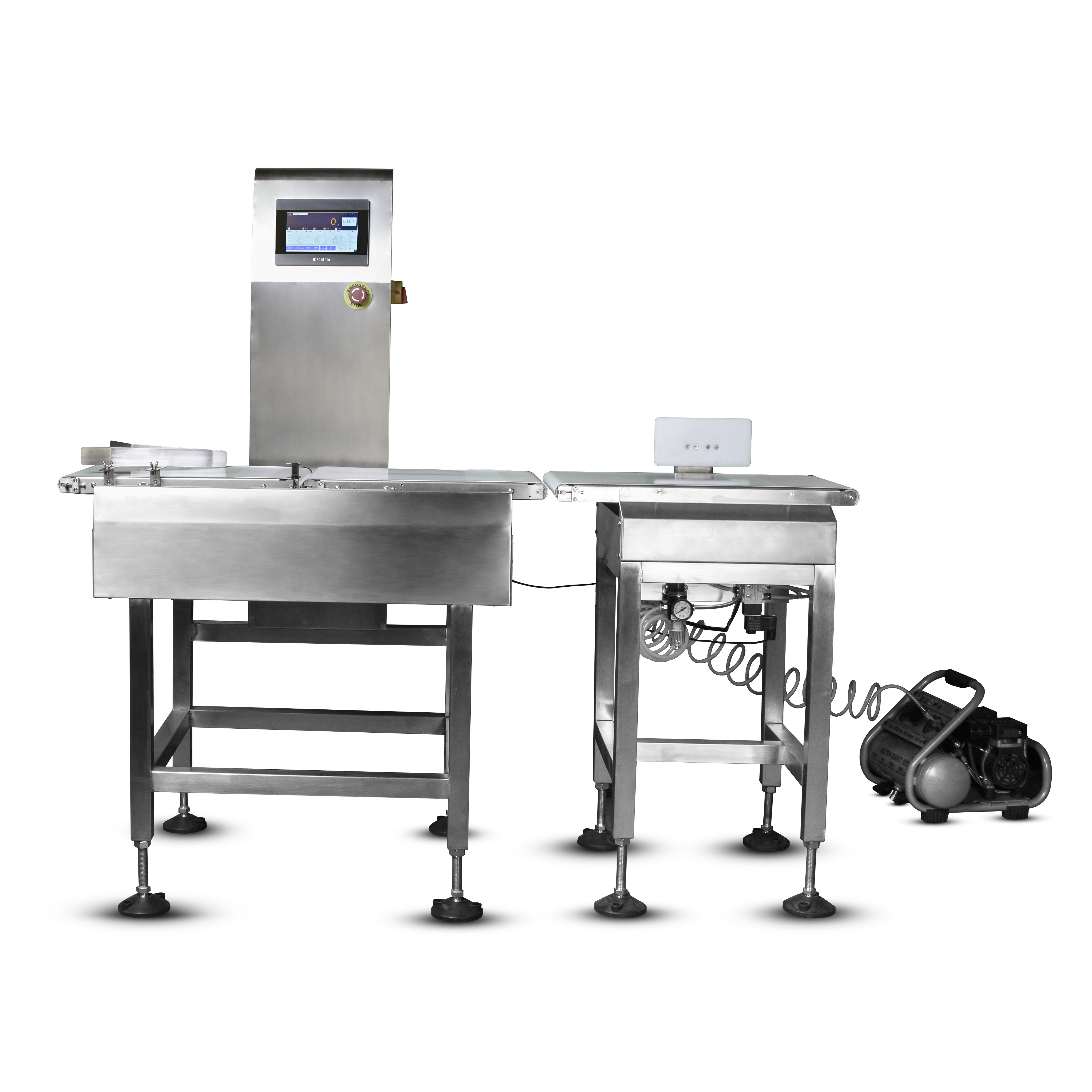 BA-ACW Automatic Dynamic In-line Checkweigher System with Pneumatic Pushing Arm