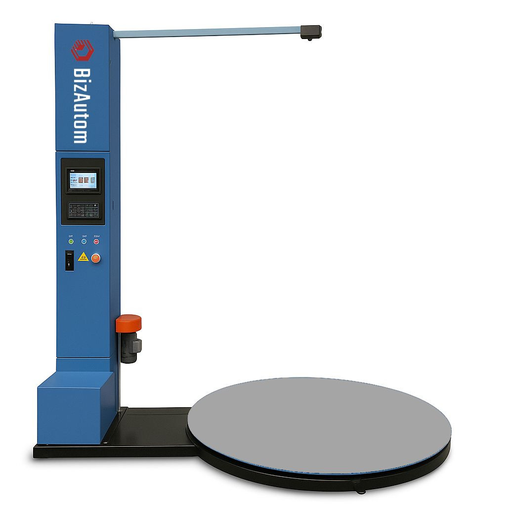 BA-K120S G4 Versatile Stretch Wrap Machine with Integrated 3-Dimensional Weight Scale and Label Printer